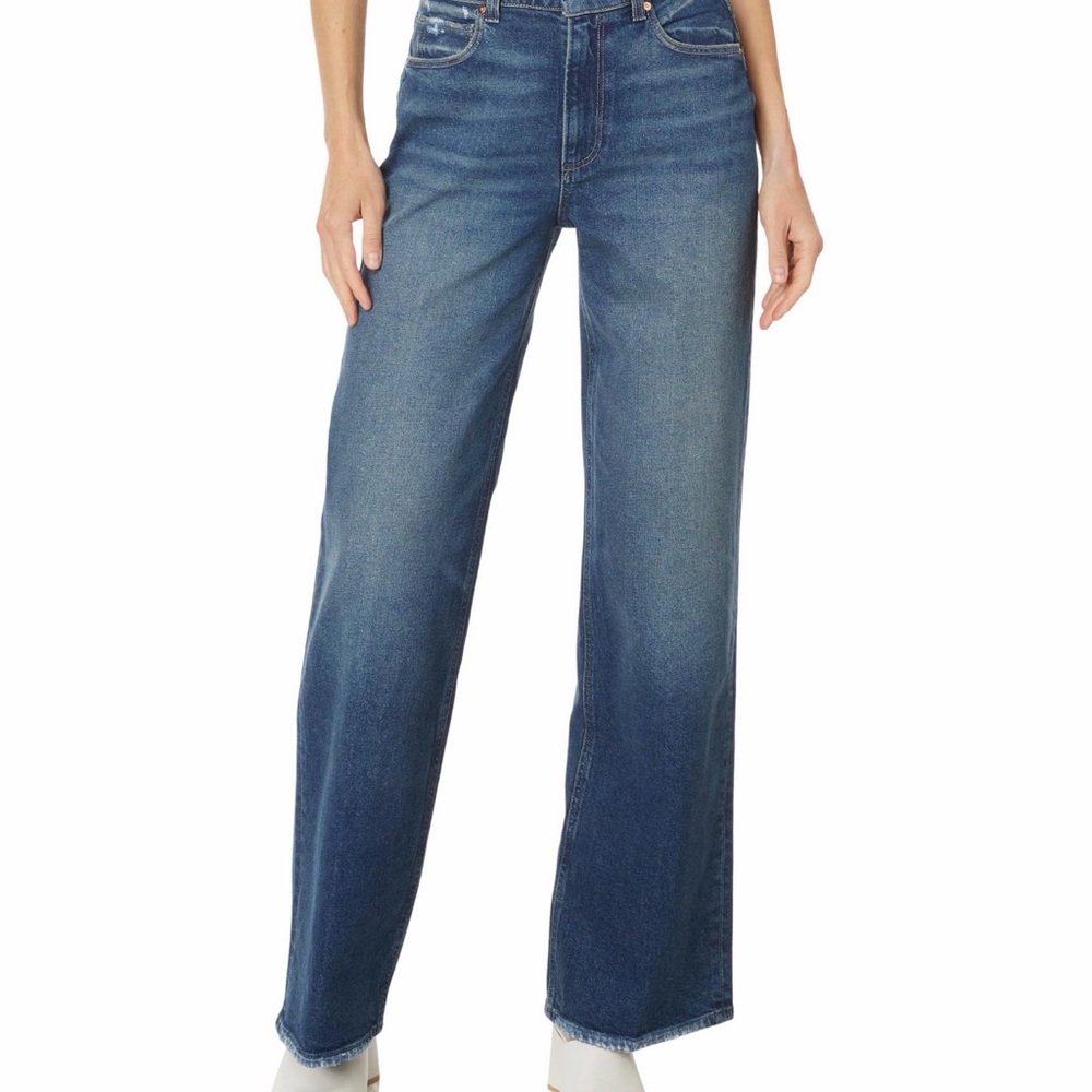 PAIGE Sasha Wide Leg Jean Lovejoy Distressed Size 29 - Picture 3 of 11